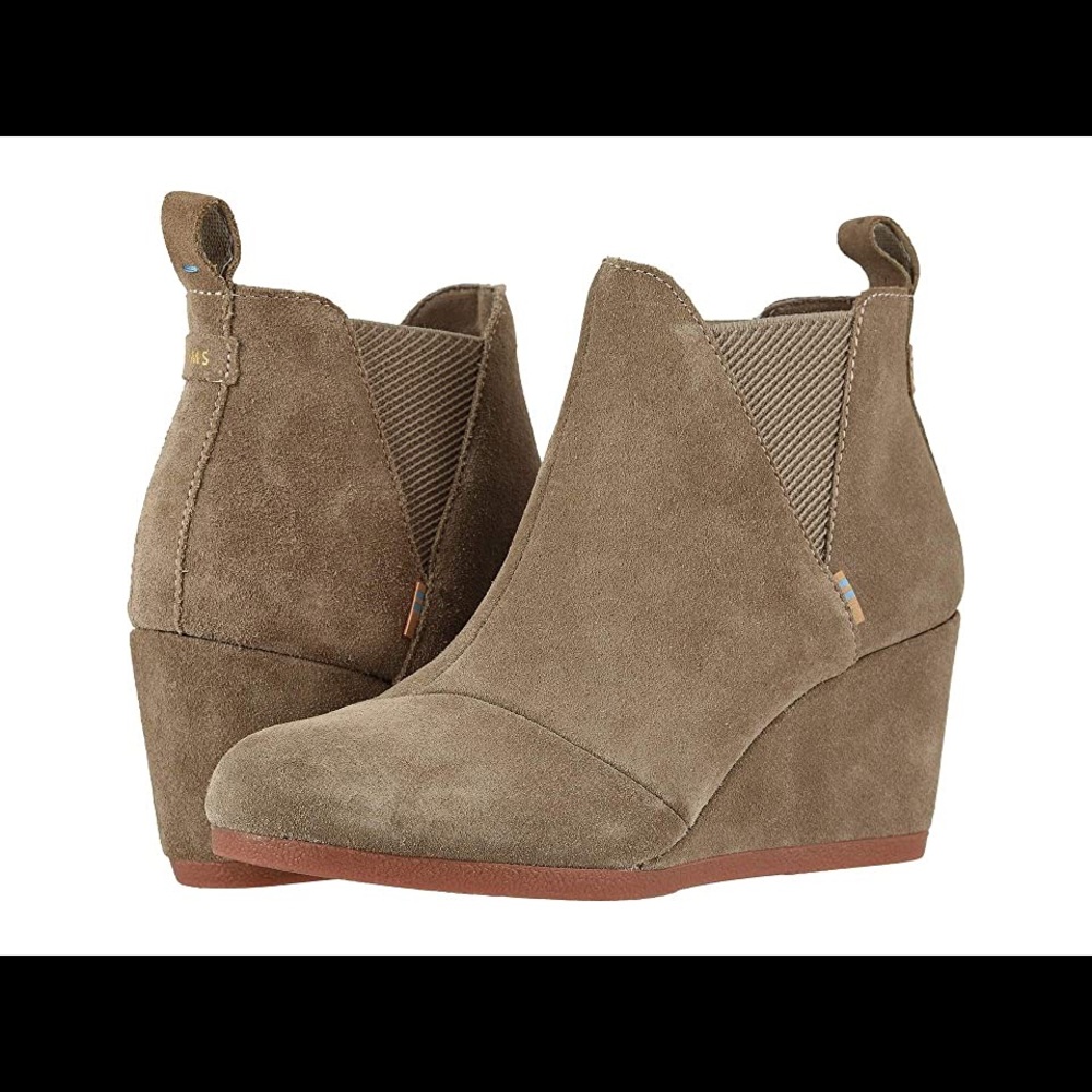 Suede Dolci Vita wedge boots